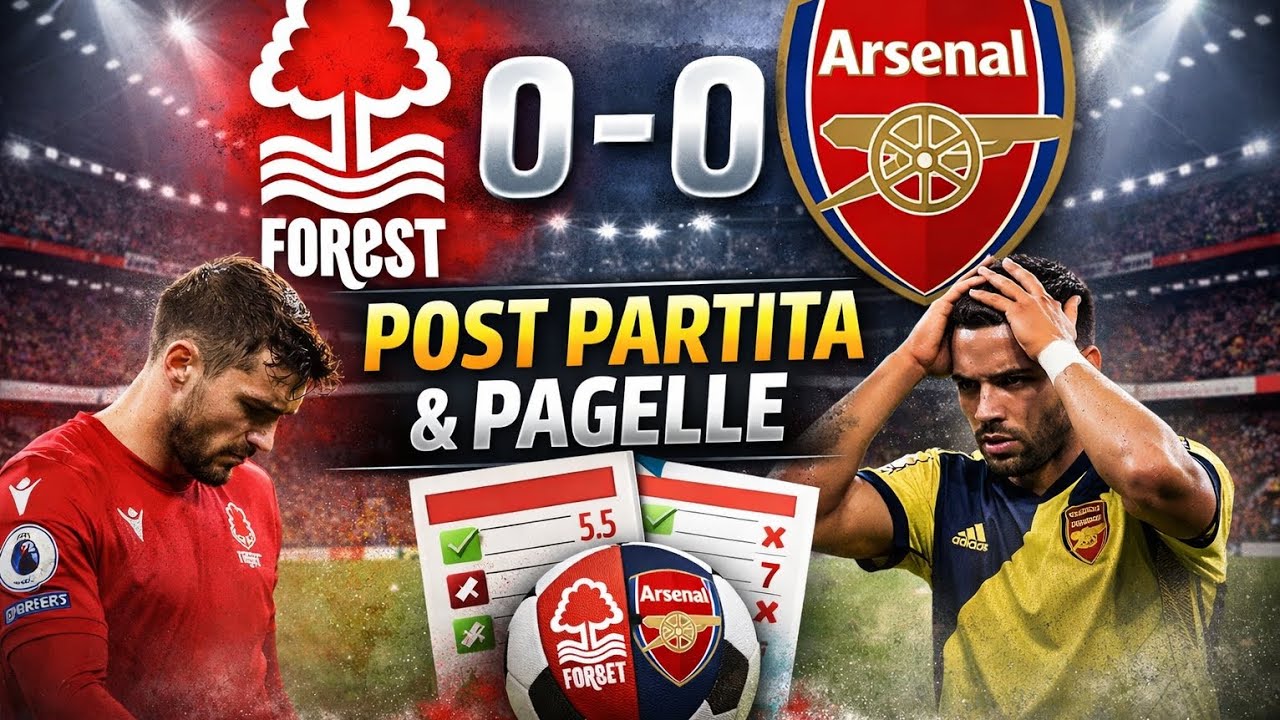 Nottingham Forest–Arsenal 0-0 | Sfogo + Pagelle di Marco: occasione buttata
