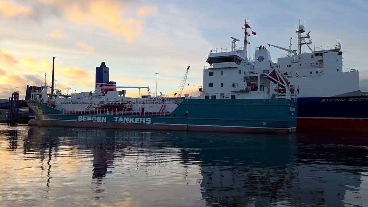 Bergen Star shifting from Albert Quay Ramp in Belfast.
