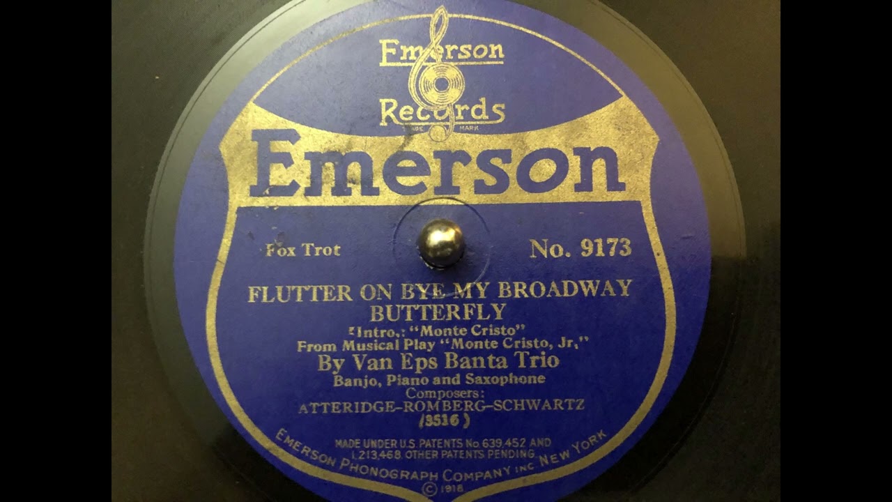 Flutter On Bye My Broadway Butterfly - Van Eps Banta Trio