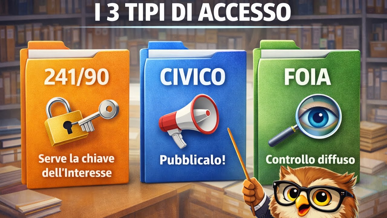 I 3 Tipi di Accesso agli Atti: Documentale, Civico Semplice e FOIA (Guida Completa)