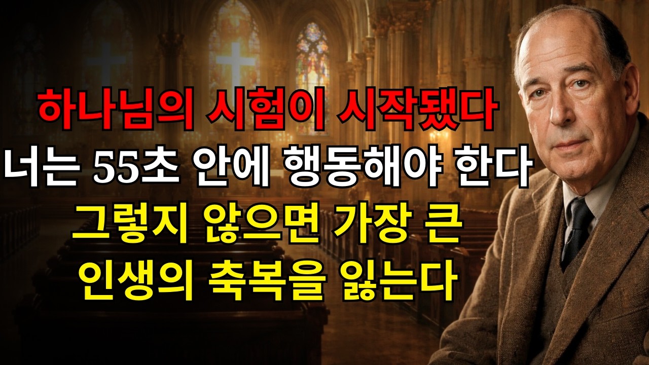 주의! 하나님의 시험이 시작됐다! 너는 55초 안에 행동해야 한다… 아니면 네 인생의 가장 큰 축복을 잃는다! | C.S. 루이스