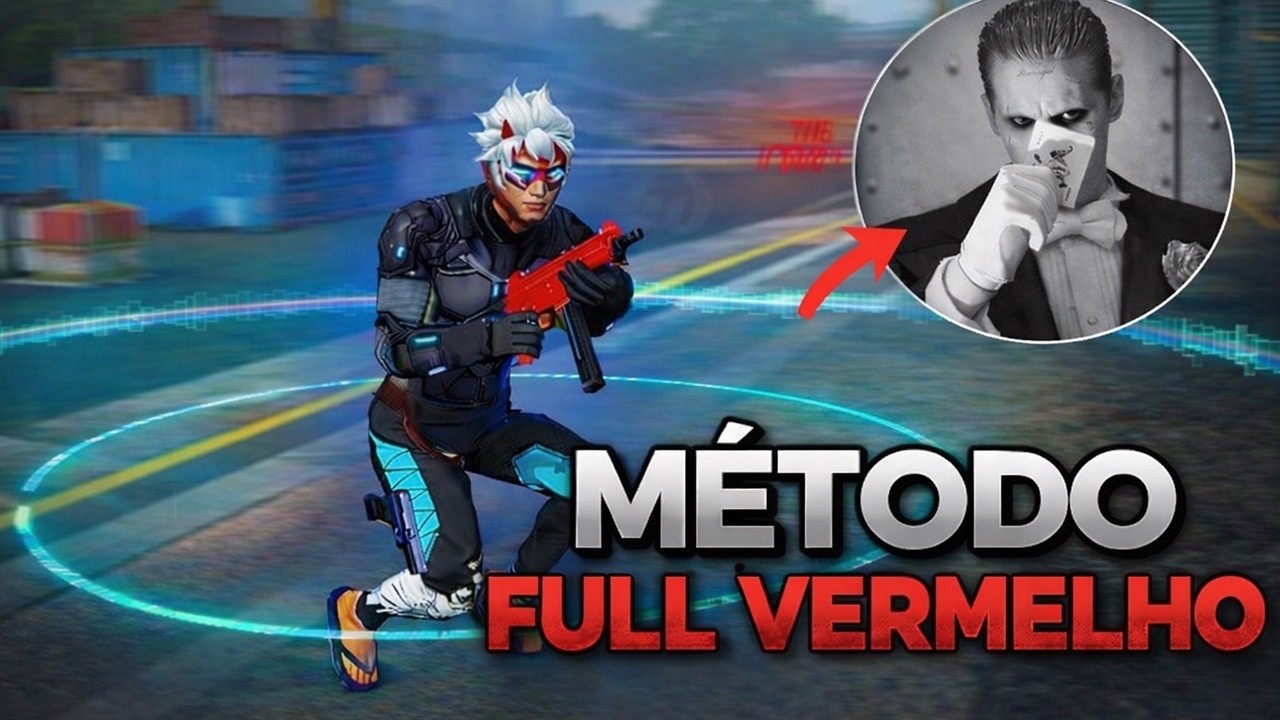MÉTODO FULL VERMELHO 😱🔥 COMO DAR SÓ CAPA NO FREE FIRE (FUNCIONA!)