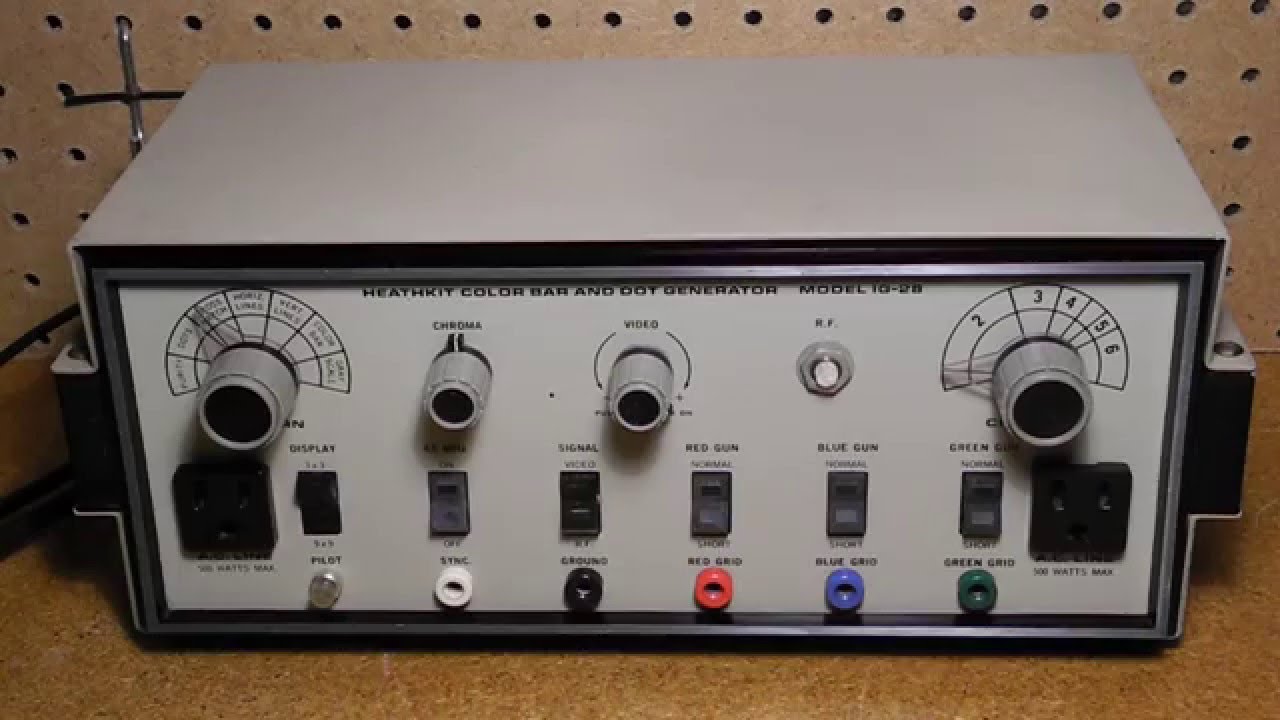 The Heathkit IG-28 Color Bar and Dot Generator