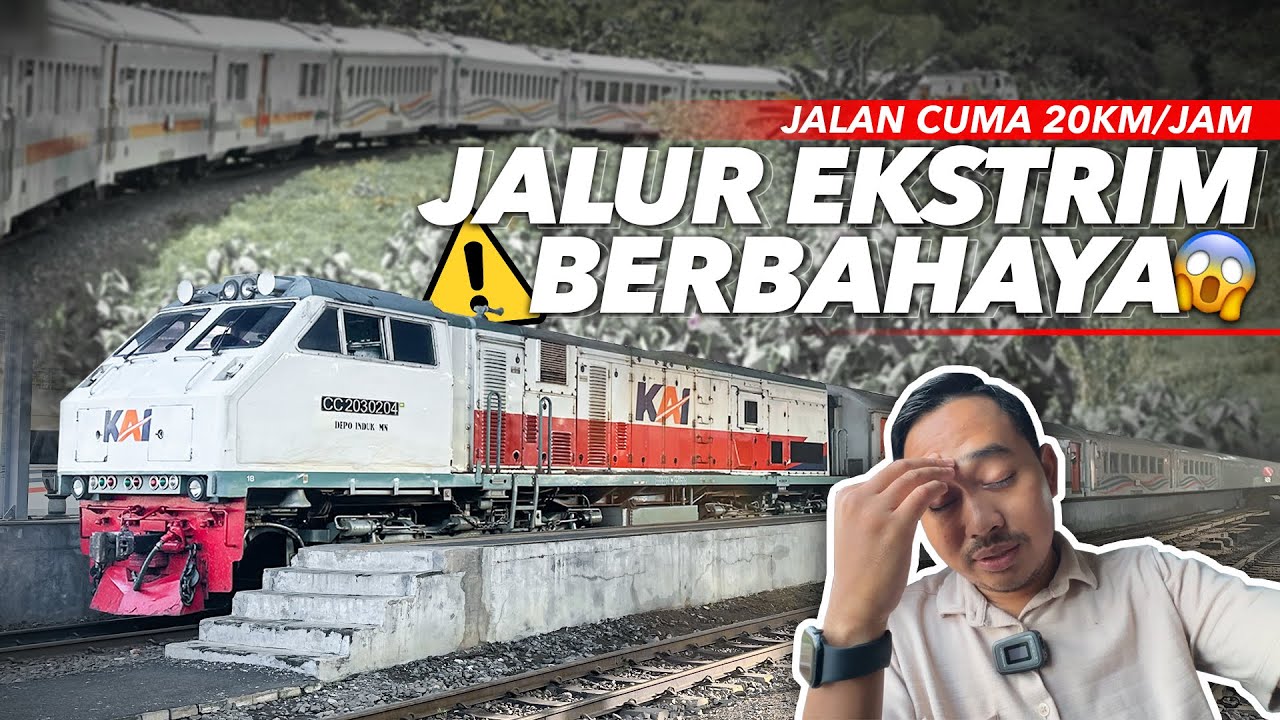 WADUH 😰 KERETANYA PATAH DITENGAH JALAN‼️ JALUR KA TERSEPI & EKSTRIM | Sancaka Utara Surabaya - Yogya