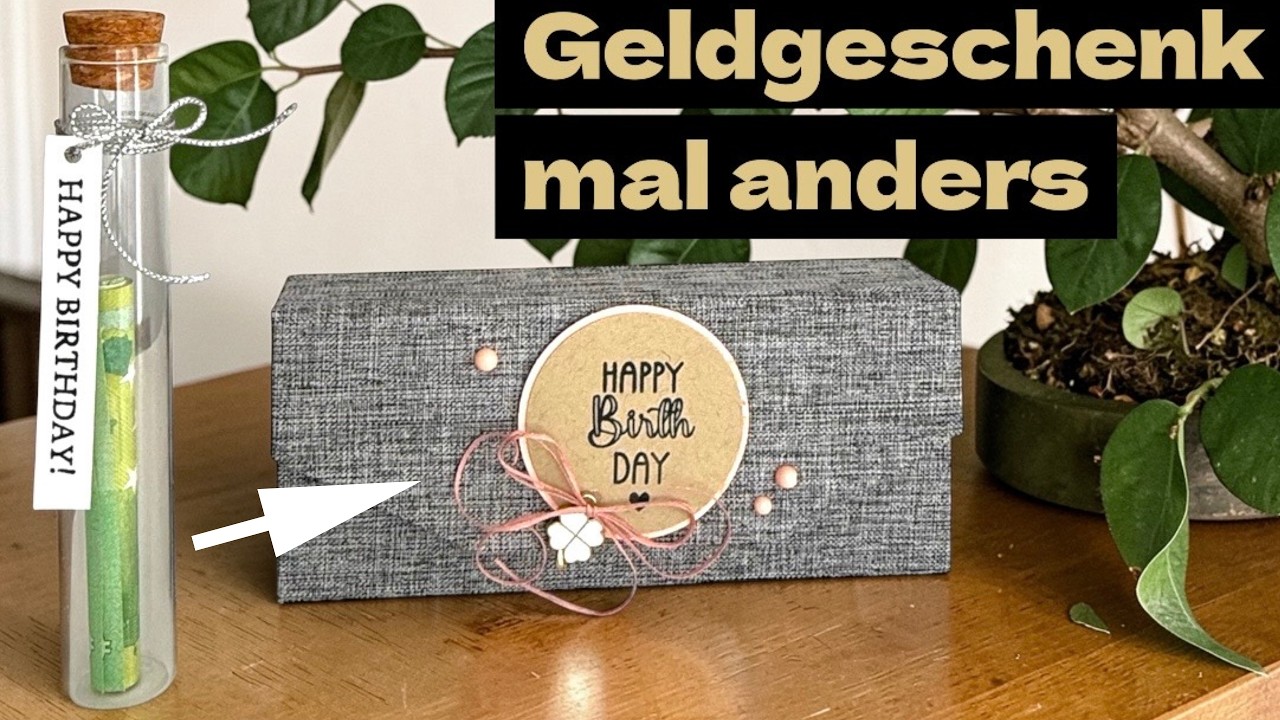 So kreativ kann man Geld verschenken! 💡 DIY Reagenzglas Geschenkbox
