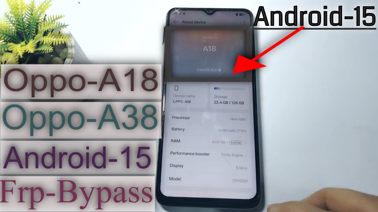 Oppo A18 Frp Bypass | Oppo A38 Frp Bypass | All Oppo google Account Remove New 2026 Working