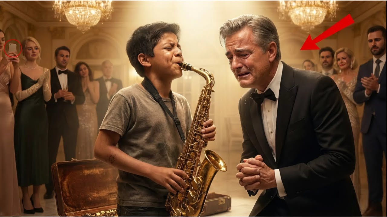 MILLONARIO SE BURLÓ DE UN NIÑO POBRE EXIGIÉNDOLE TOCAR EL SAXOFÓN; EL FINAL ES SUMAMENTE CONMOVEDOR