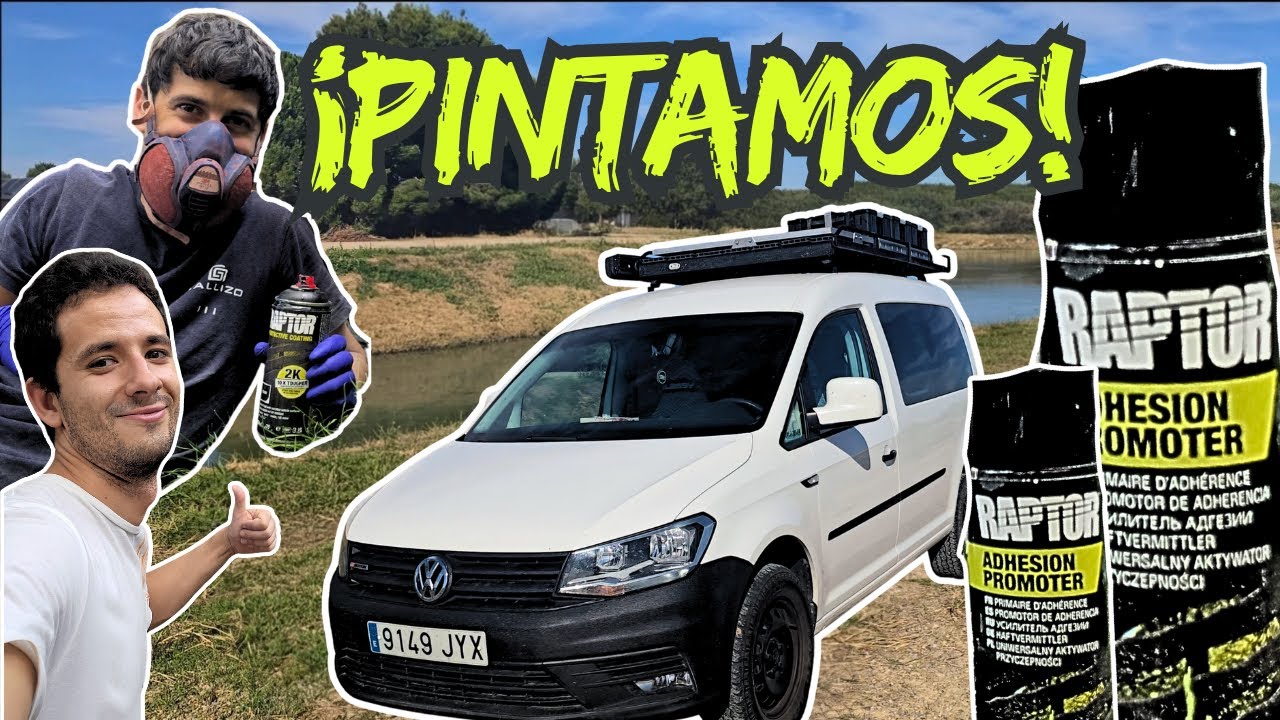 ‼PINTAMOS NUESTRA CAMPER CON RAPTOR😱A RODILLO😱 Y SPRAY‼