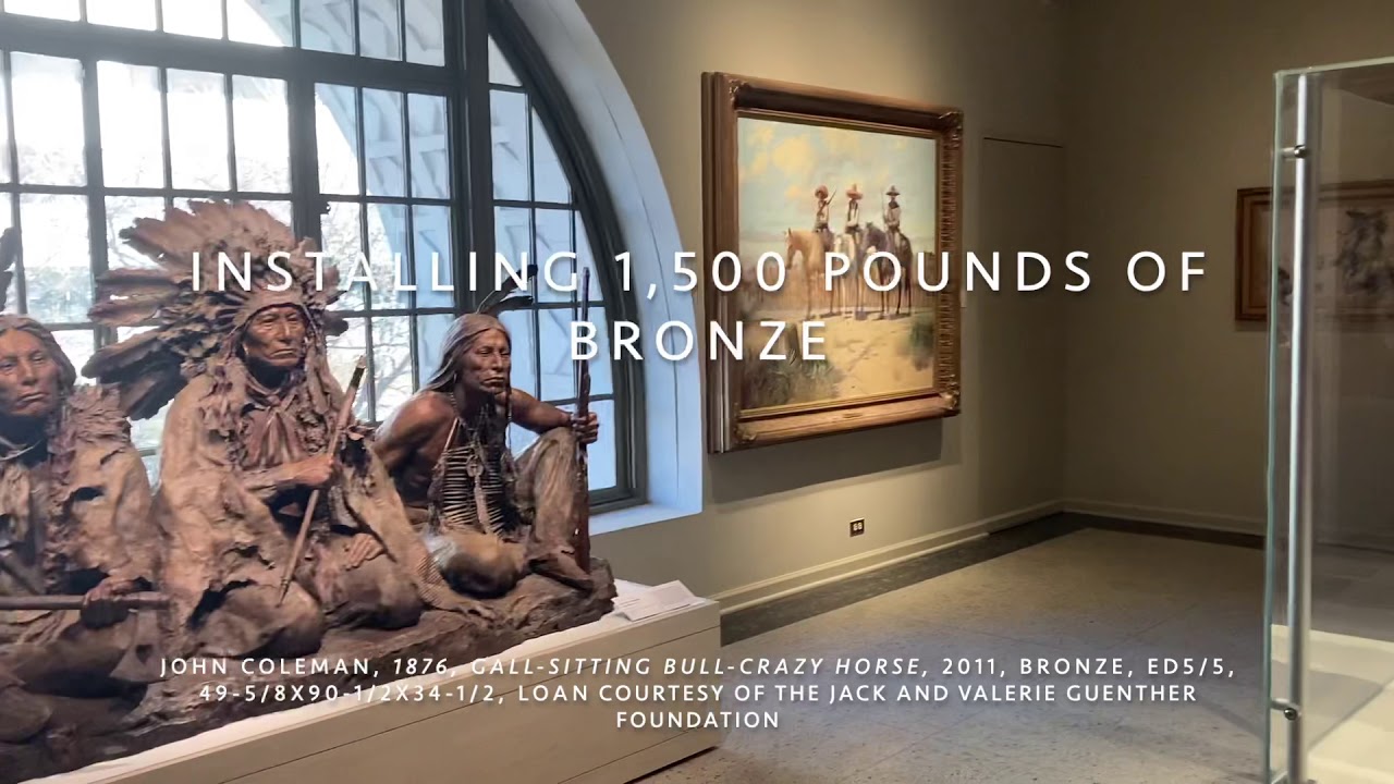 John Coleman, 1876, Gall - Sitting Bull - Crazy Horse, Installation Briscoe Western Art Museum