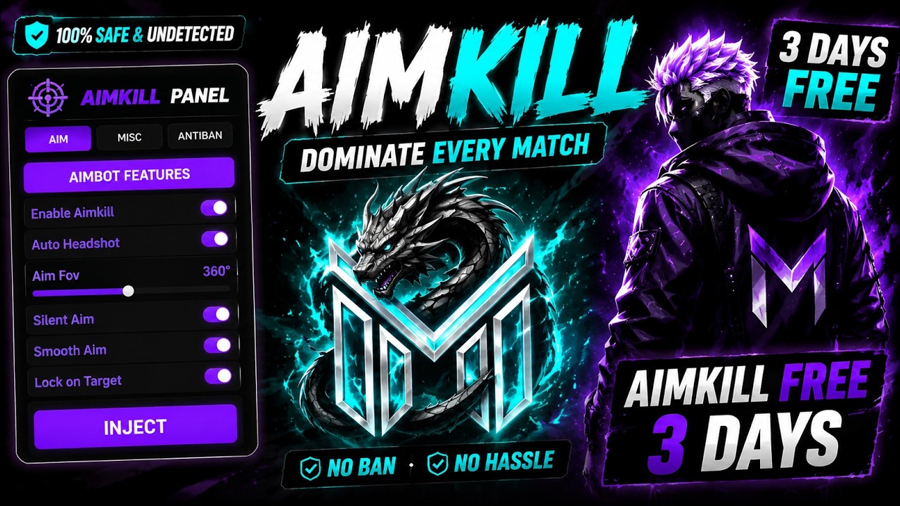 FREE FIRE PC PANEL OB53 🎯 AIMKILL COVER SILENT PANEL | EVERY DAY FREE PANEL FOR ALL SERVER SAFE 📢