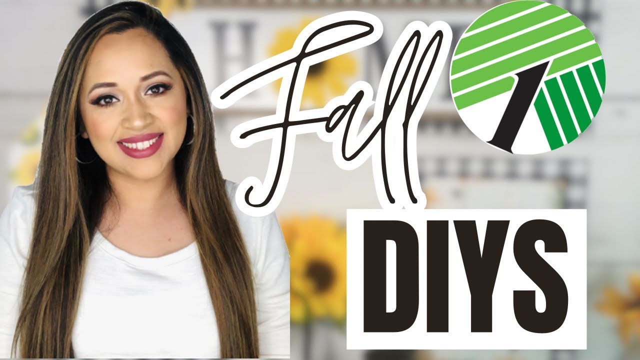 Dollar Tree Buffalo Check Sunflower Fall HOME DECOR DIYS