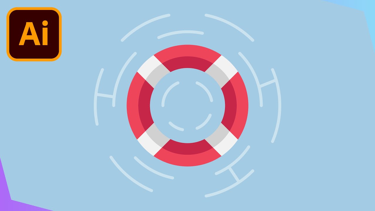 How to Draw a Lifebuoy in Adobe Illustrator: Step-by-Step Tutorial