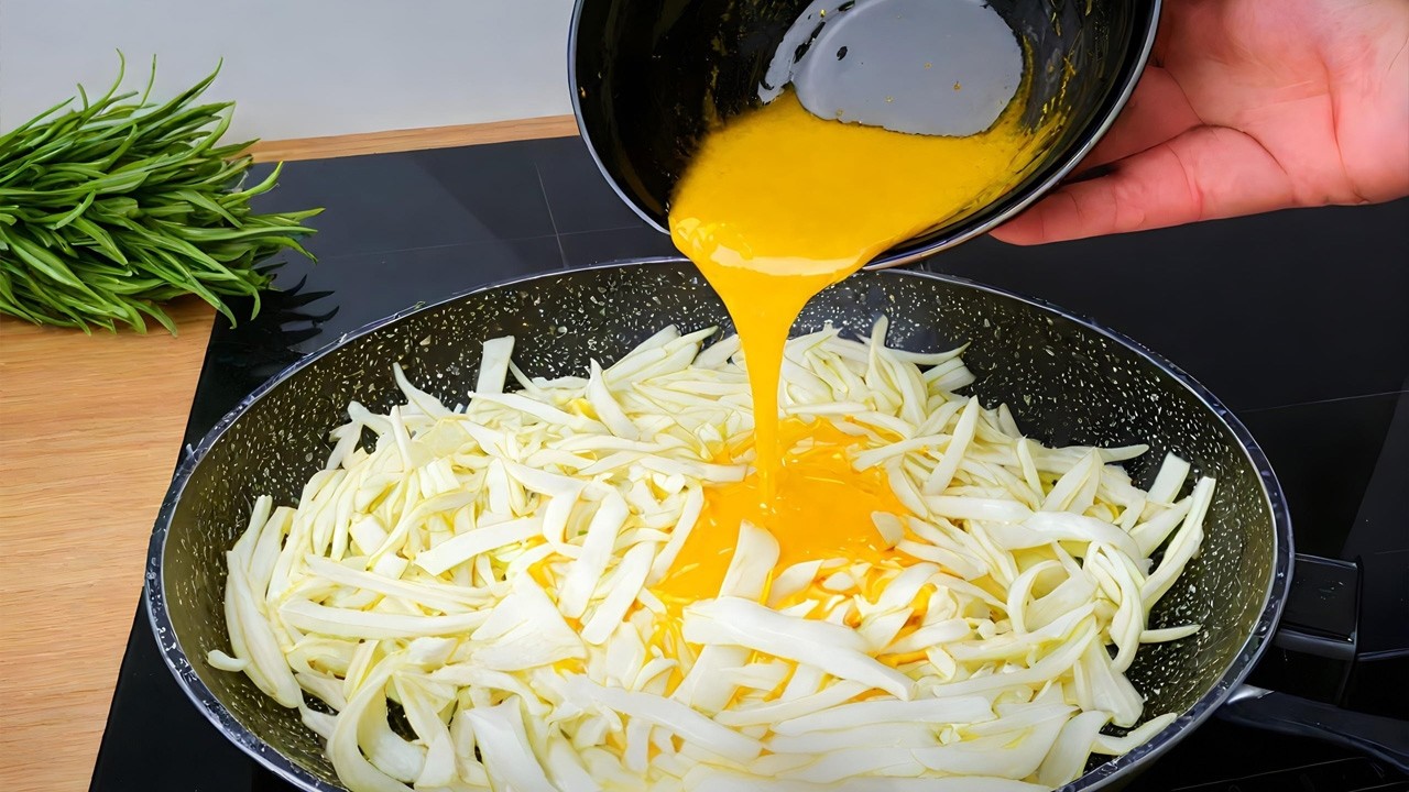 This Cabbage and Egg taco is delicious. I make Tacos almost every dinner