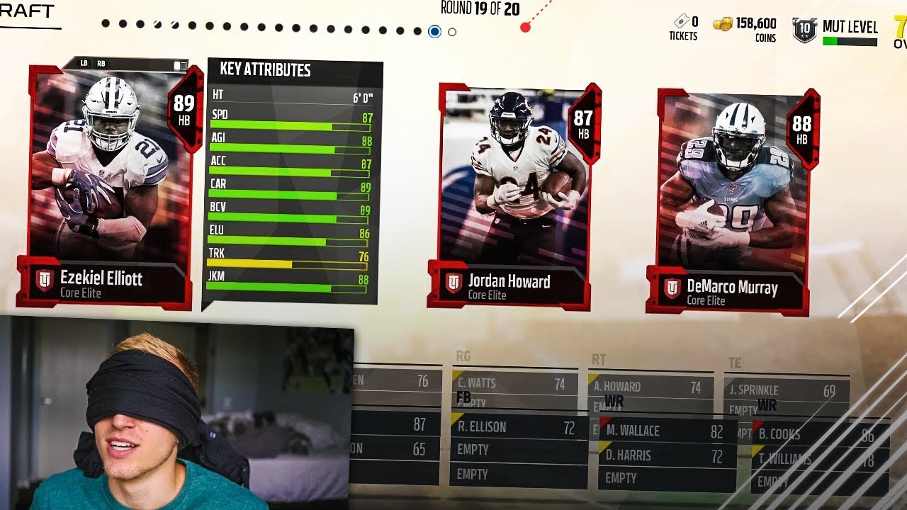 EXTREME BLINDFOLDED MUT DRAFT! Madden 18