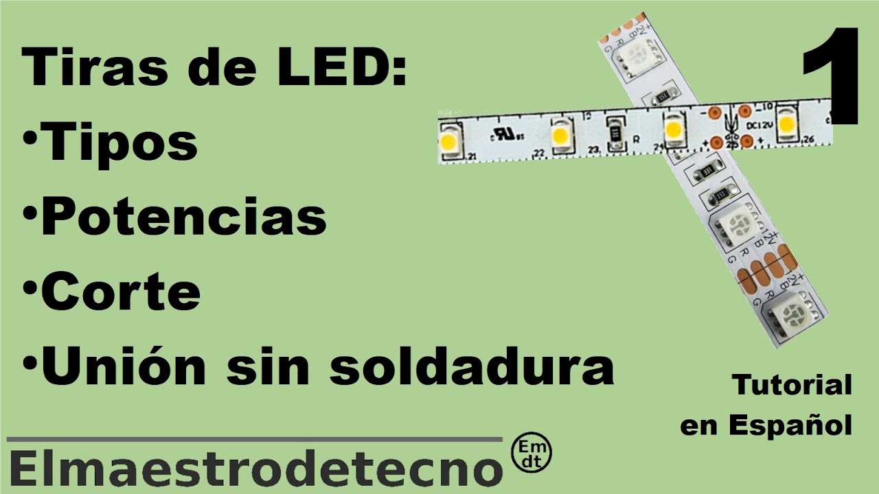 Tiras de LED: Tipos, potencias, corte, conexi&oacute;n sin soldadura #1