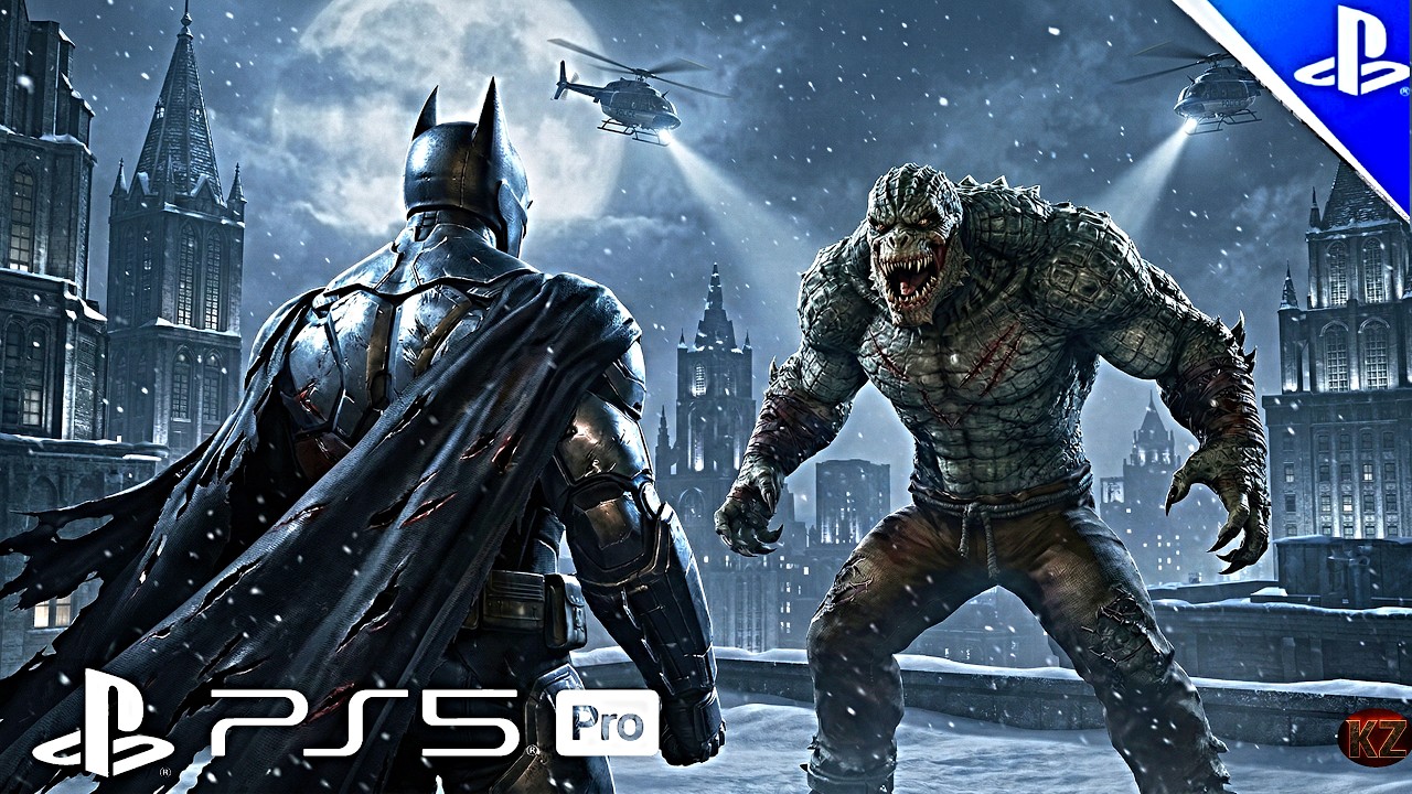 (PS5) BATALHA ÉPICA DO HOMEM MORCEGO VS CROCODILE! | GRÁFICOS ULTRA REALISTAS 4K 60FPS