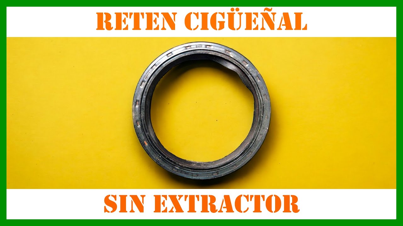 PERDIDA DE ACEITE 👨🏻‍🔧 Como cambiar RETÉN del CIGUEÑAL (Tutorial Extracción e Instalación)