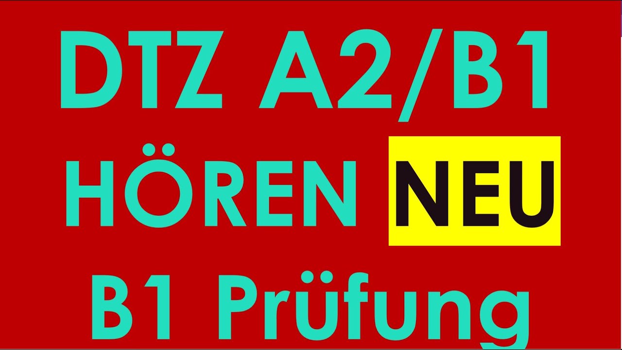 DTZ B1 Hören, Prüfung B1 Neu #dtz #dtzb1 #dtzhören #dtzb1 #gastdtz #gastb1 #b1hören #hörenb1