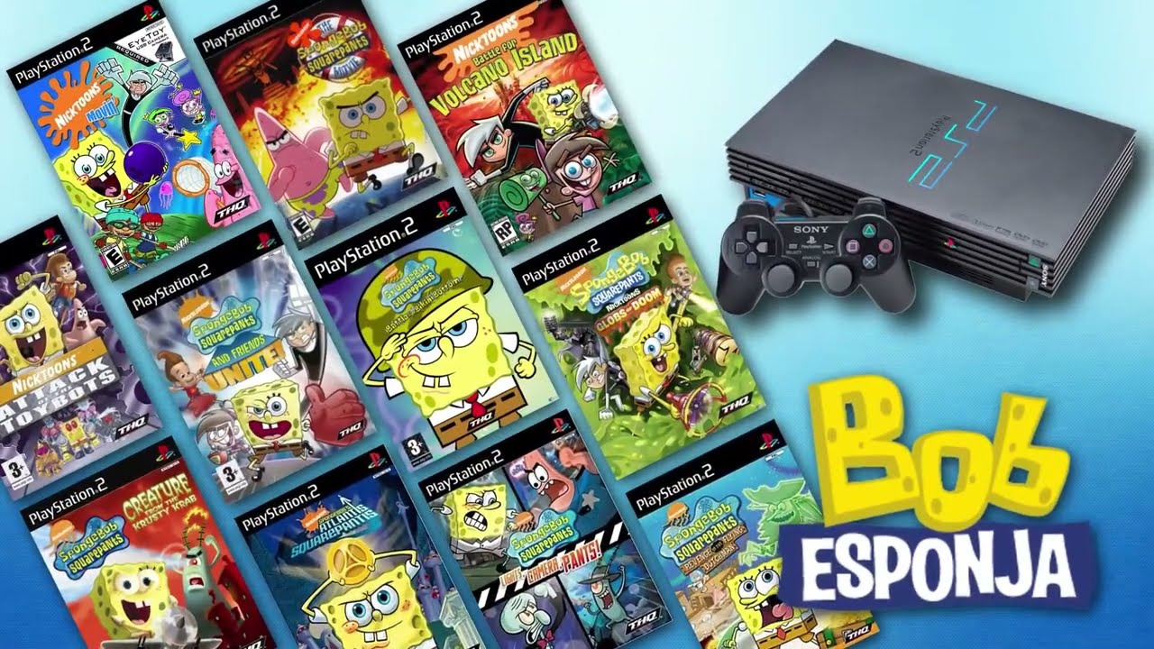 Todos los juegos de Bob Esponja para PS2