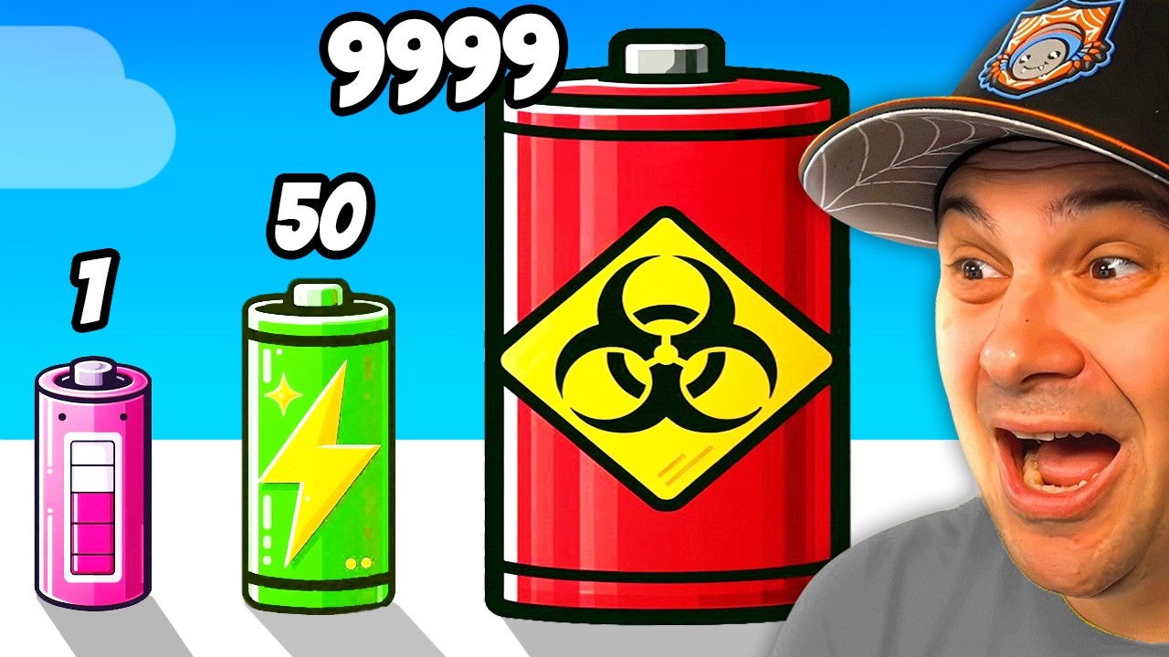Upgrading to MAX LEVEL BATTERY in BATTERY RUN!