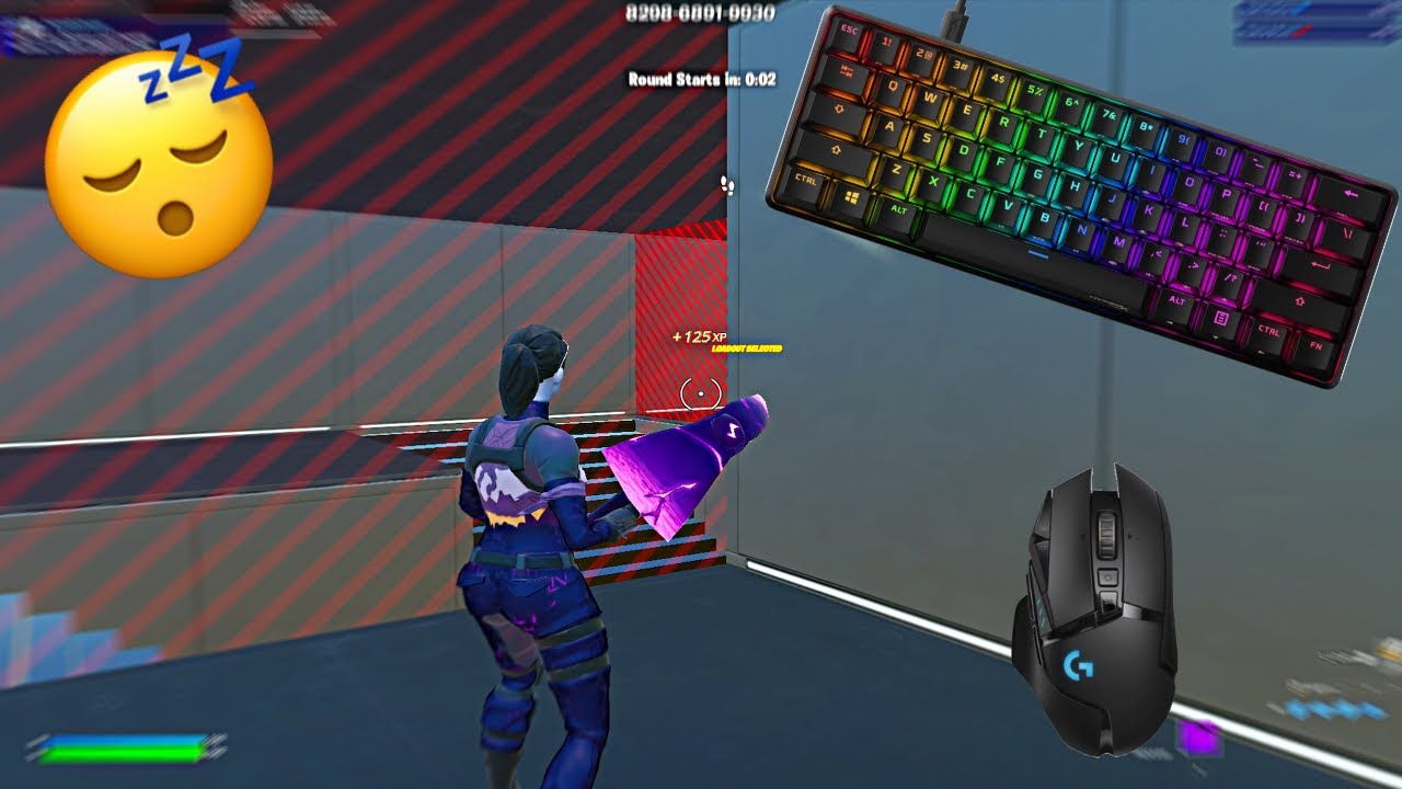 HyperX Alloy Origins 60 ASMR Chill🤩 Piece Control 1v1🏆Satisfying Keyboard Fortnite
