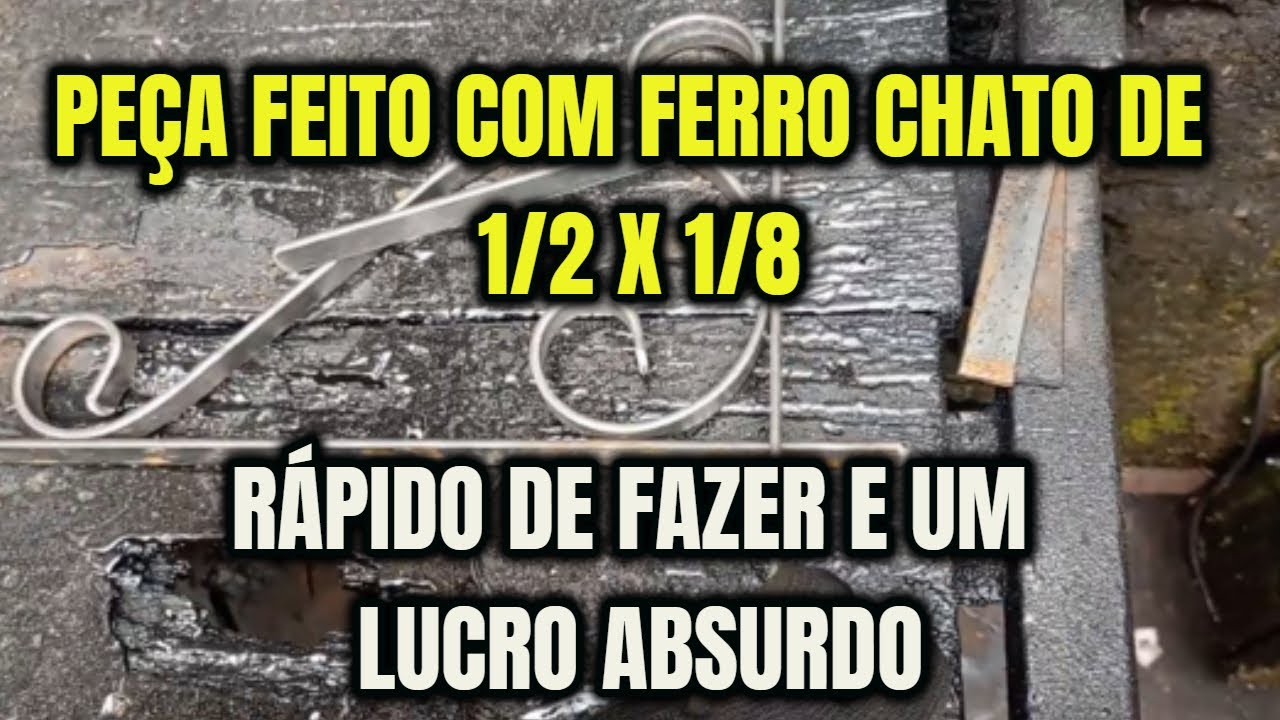 DICA DE SERRALHERIA Olha que Peça Feito com Ferro Chato de 1/2 Por 1/8 Faça e Tenha Um Bom LUCRO