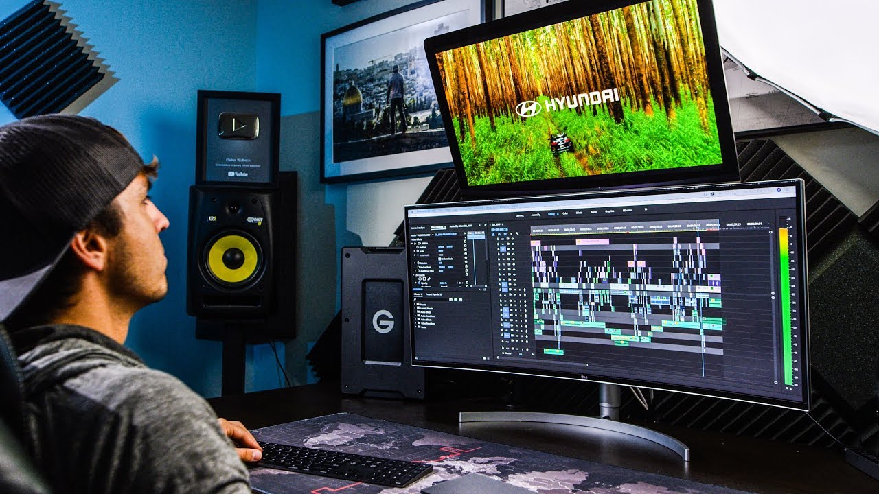 My NEW Editing Setup!  LG 38