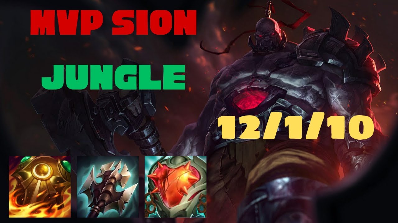12/1 MVP Sion Jungle Gameplay | League of Legends Wild Rift