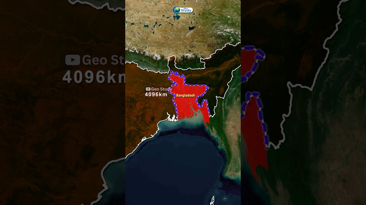 Bangladesh Through Map Animation #worldgeography #bangladesh #upsc #pcs #uppcs #geostudy