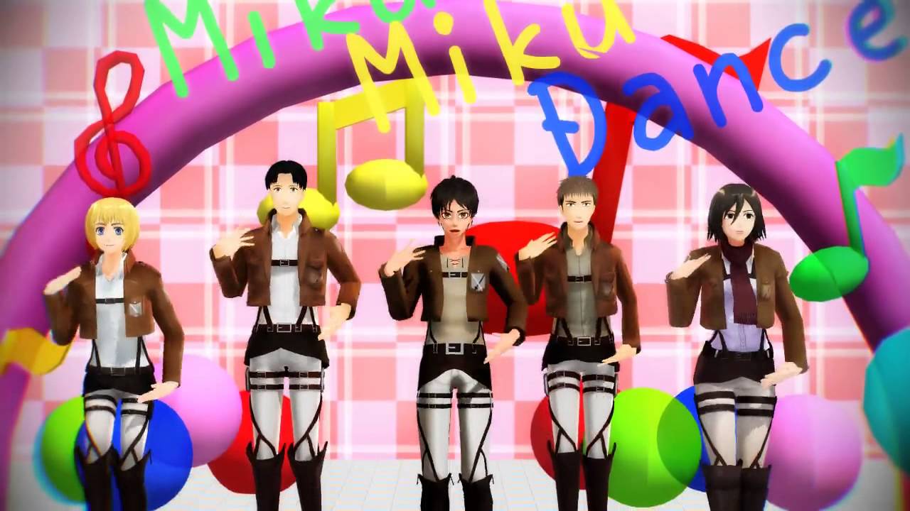 【進撃のMMD】ジャンとマルコと、ハッピーシンセサイザ！