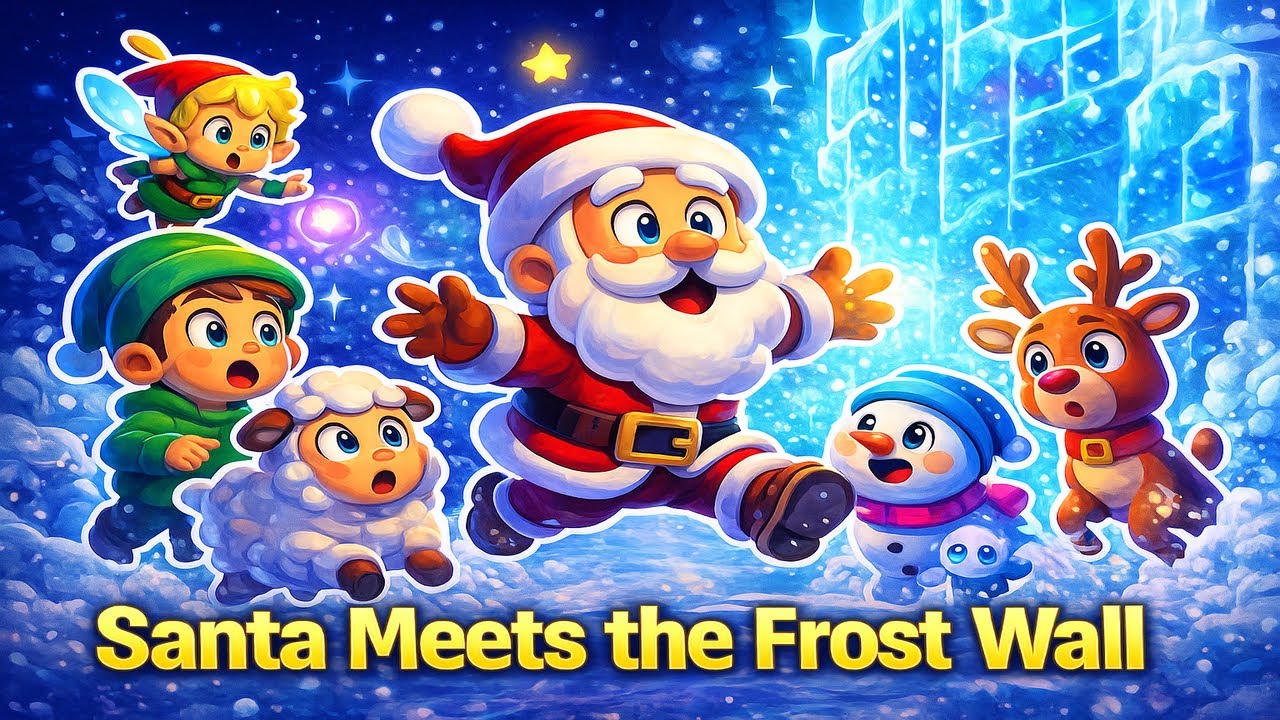 Santa Meets the Frost Wall | Finn & Dolly’s Magical Winter Adventure!