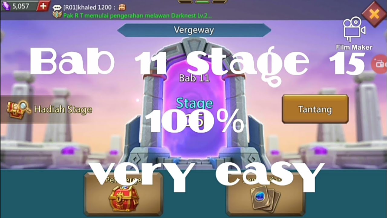 Lords Mobile vergeway bab 11 stage 15