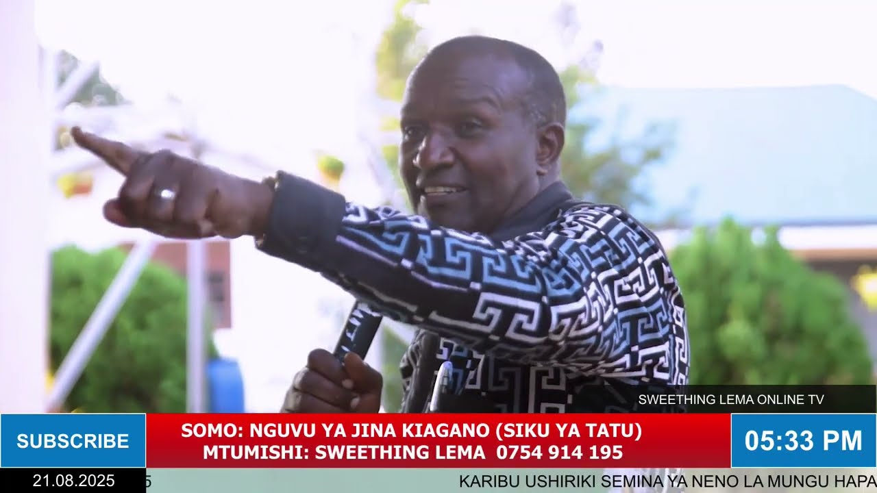 NGUVU YA JINA KIAGANO: MTUMUSHI SWEETHING LEMA