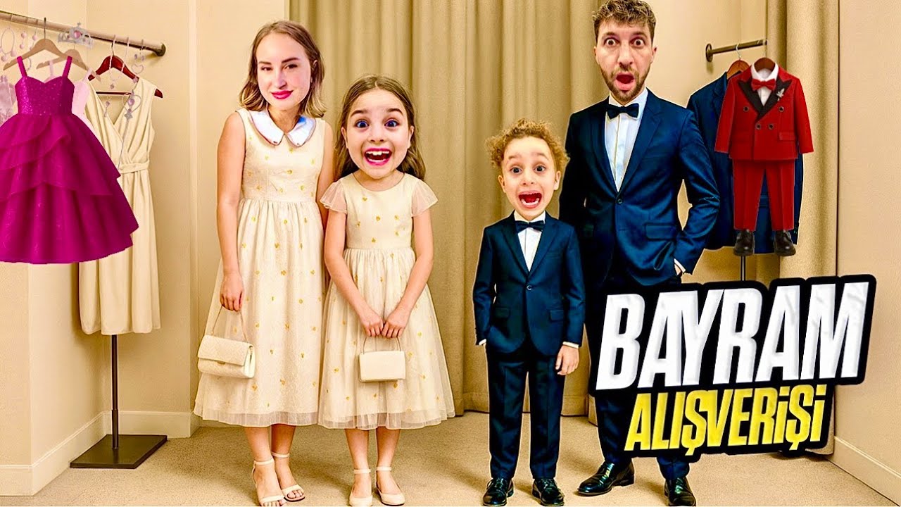 KUZEY ELİF BAYRAMLIK ALIŞVERİŞ VLOG !! AİLE KOMBİNİ YAPTIK !!