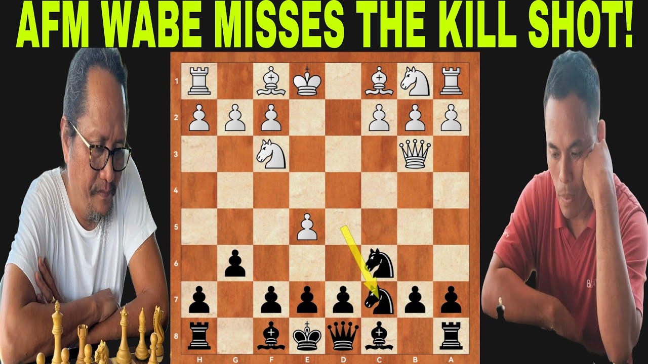 AFM Benoni Wabe Missed a Winning Continuation against Fujan Gomonit and Paid the Price! | Round 1