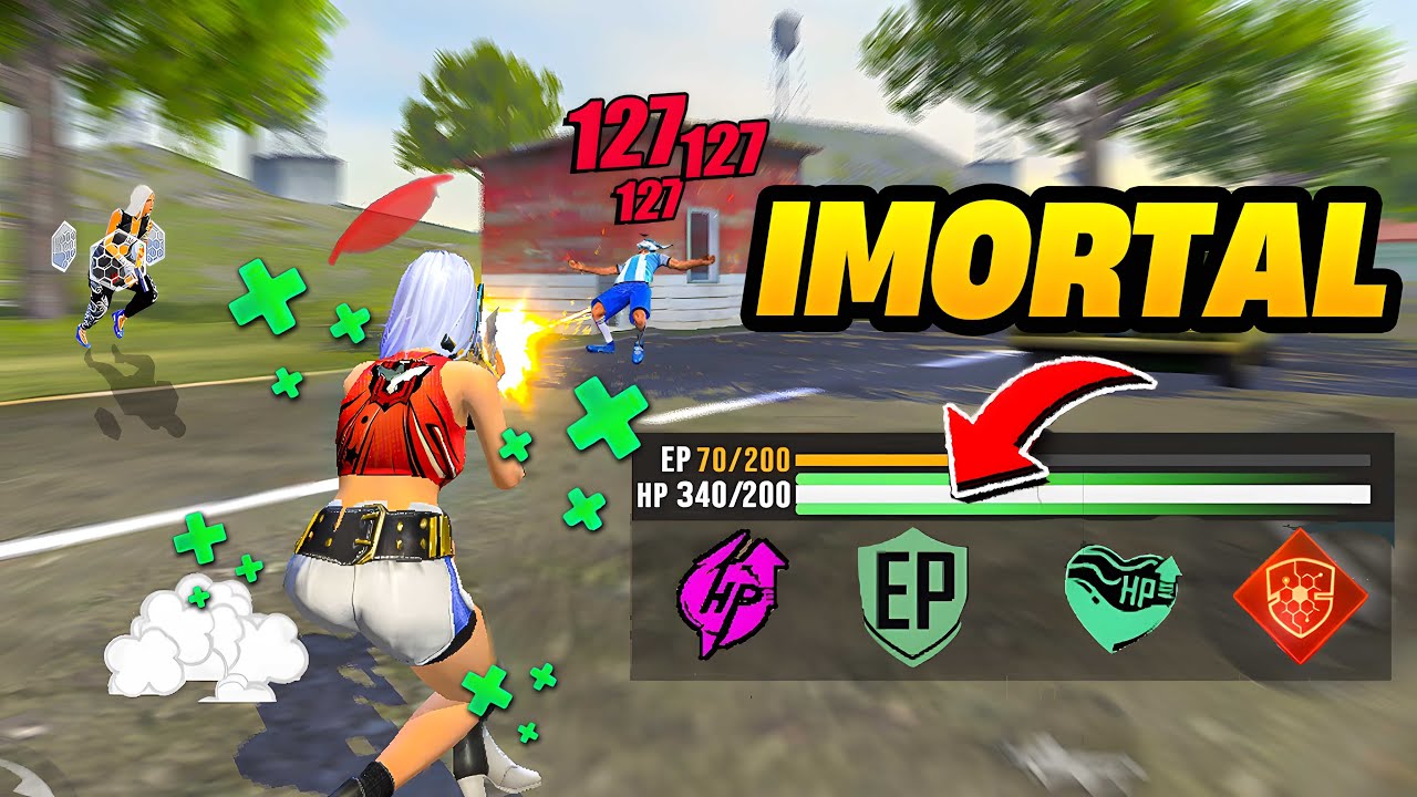 VIDA INFINITA com essas HABILIDADES no FREE FIRE 😍 MELHOR combo de CURA com esses PERSONAGENS
