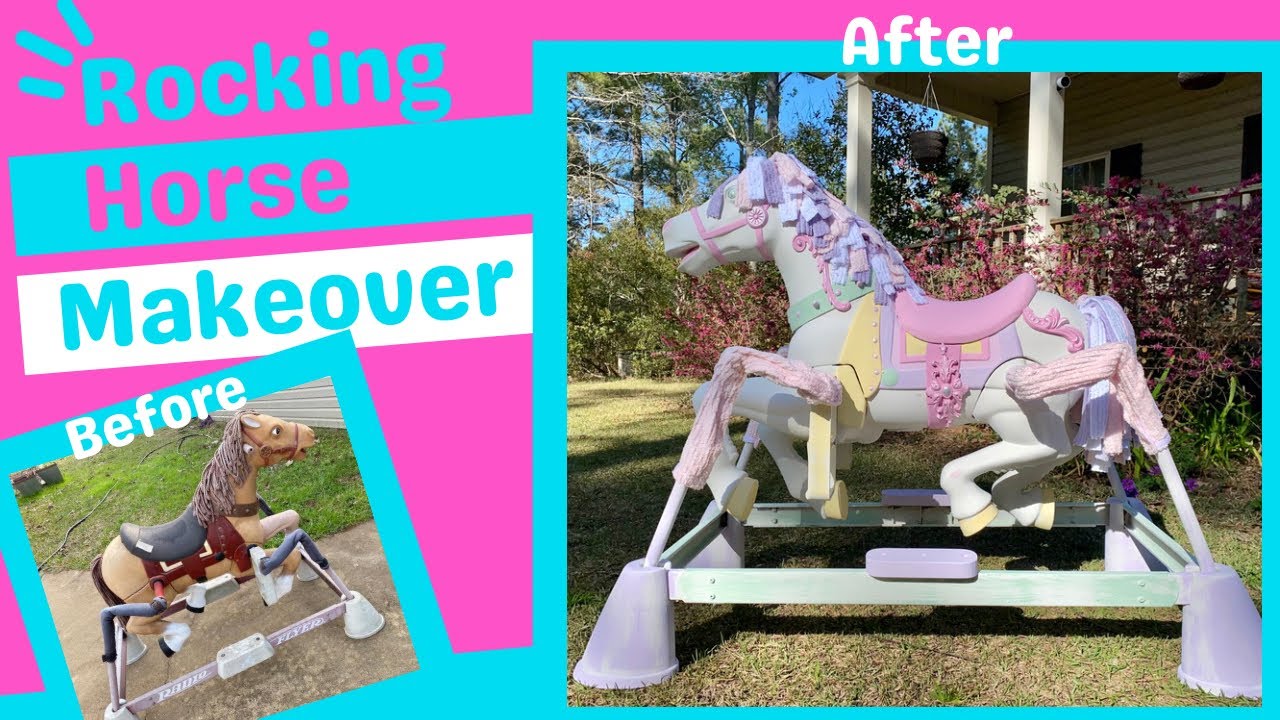 Old Rocking Horse Makeover with Paint
