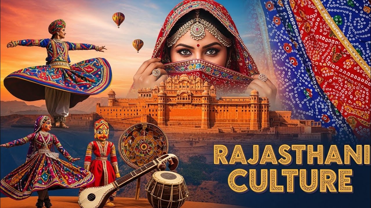Rajasthani Culture | Rajasthan Folk Dance, Traditional Music, Dress, Heritage & Desert Life |