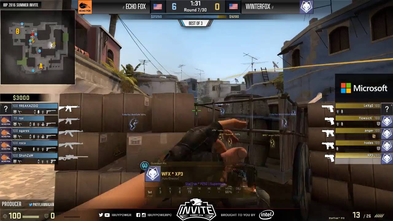 IBP Invite Summer CS:GO 2016 - Echo Fox vs WinterFox - Round of 8 - Map 2