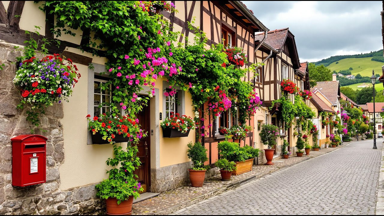 Ribeauvillé, France 🇫🇷 Walking tour 4K - Most beautiful French town - Alsace's Fairytale Town
