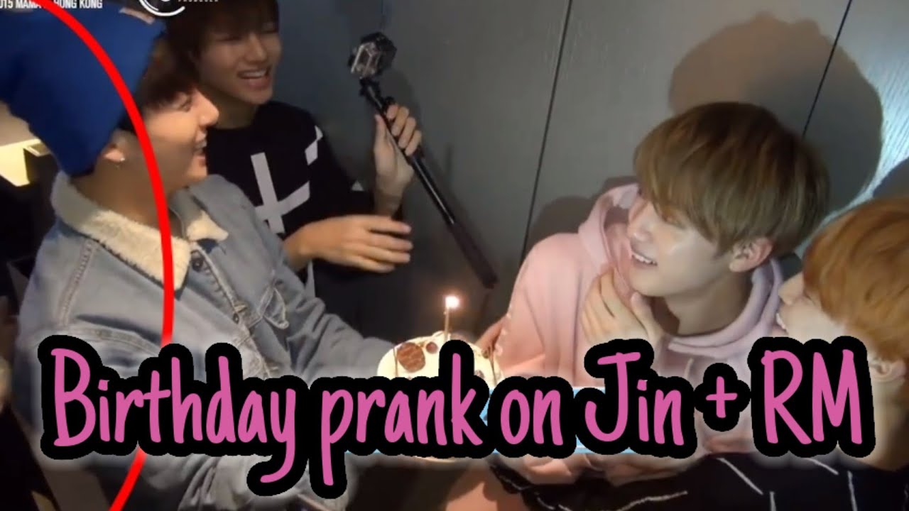 NAMJIN:Jin's birthday party hidden camera+Protective RM
