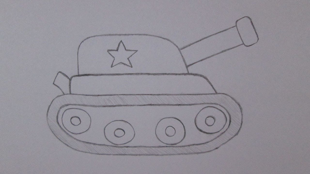 Como desenhar um tanque de guerra