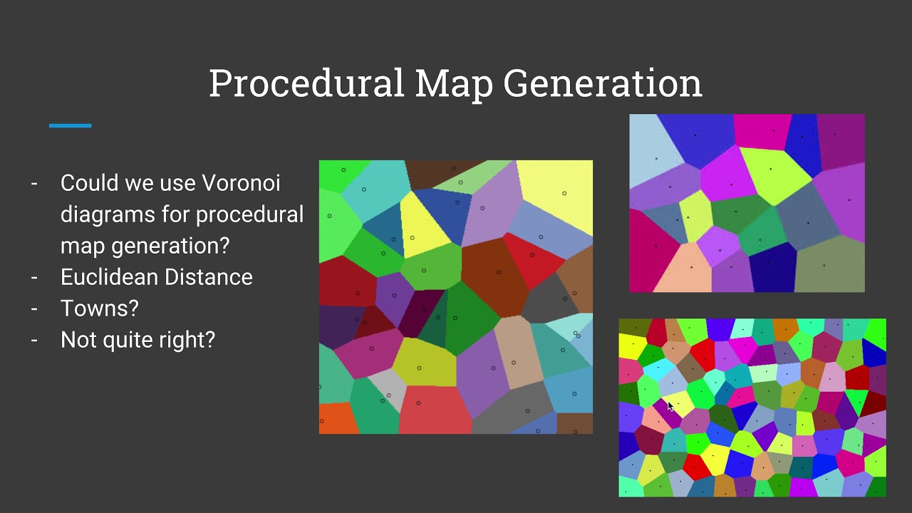 Voronoi Diagrams and Procedural Map Generation