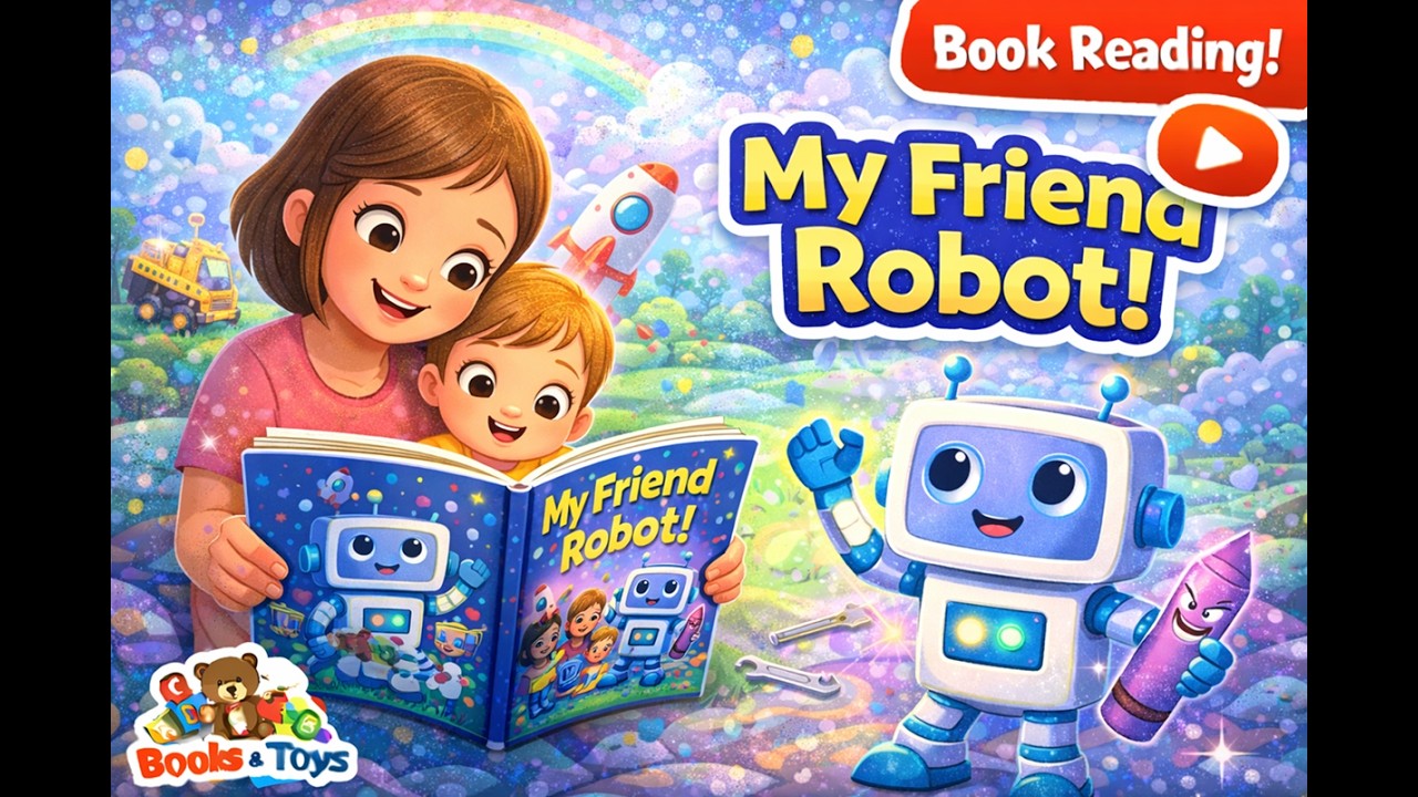 My Friend Robot 🤖 | Mom Reads Bedtime Story | Kid Recording Storytime