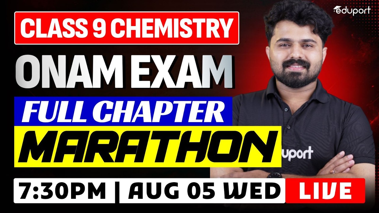 Class 9 | Chemistry | Onam Exam Portions Revision Through Questions | Eduport Class 9