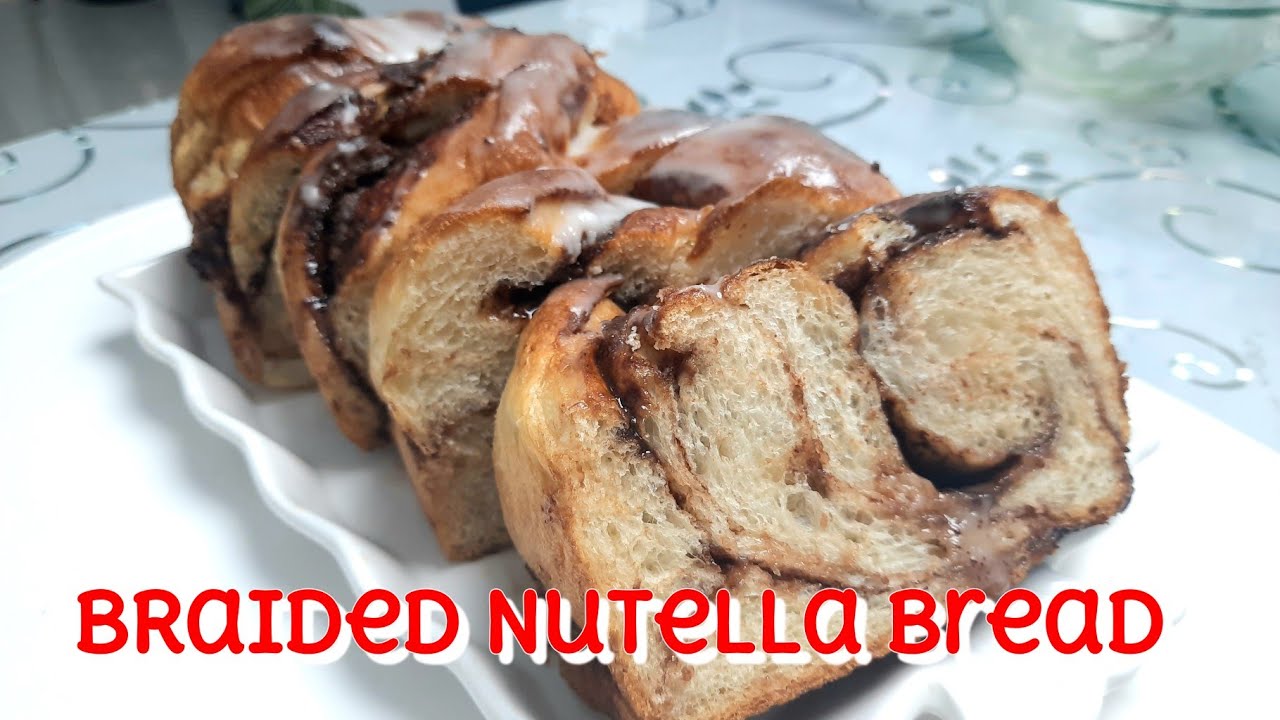 Braided nutella bread #braidedbread #nutellabread  #nutellarecipe #chocolatebread