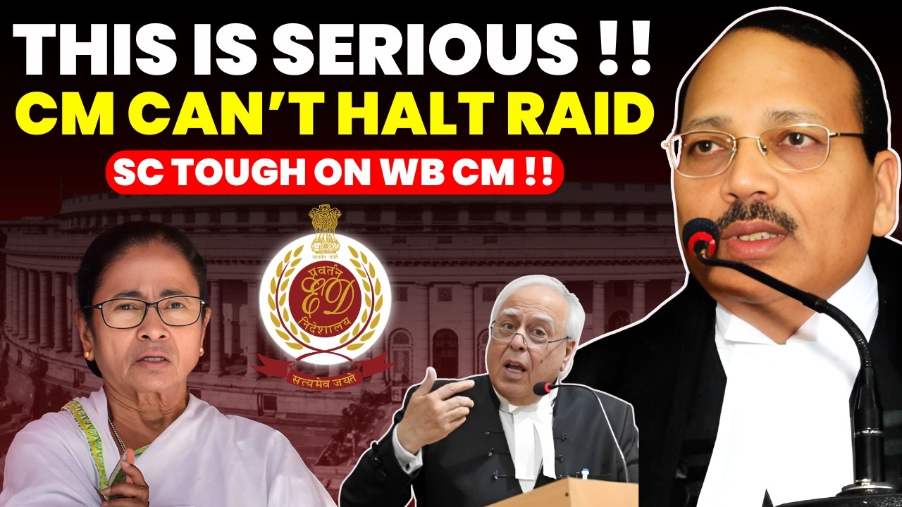 THIS IS VERY SERIOUS !!......CM CAN'T HALT ED RAID....SC TOUGH ON WB CM ACTION #supremecourtofindia