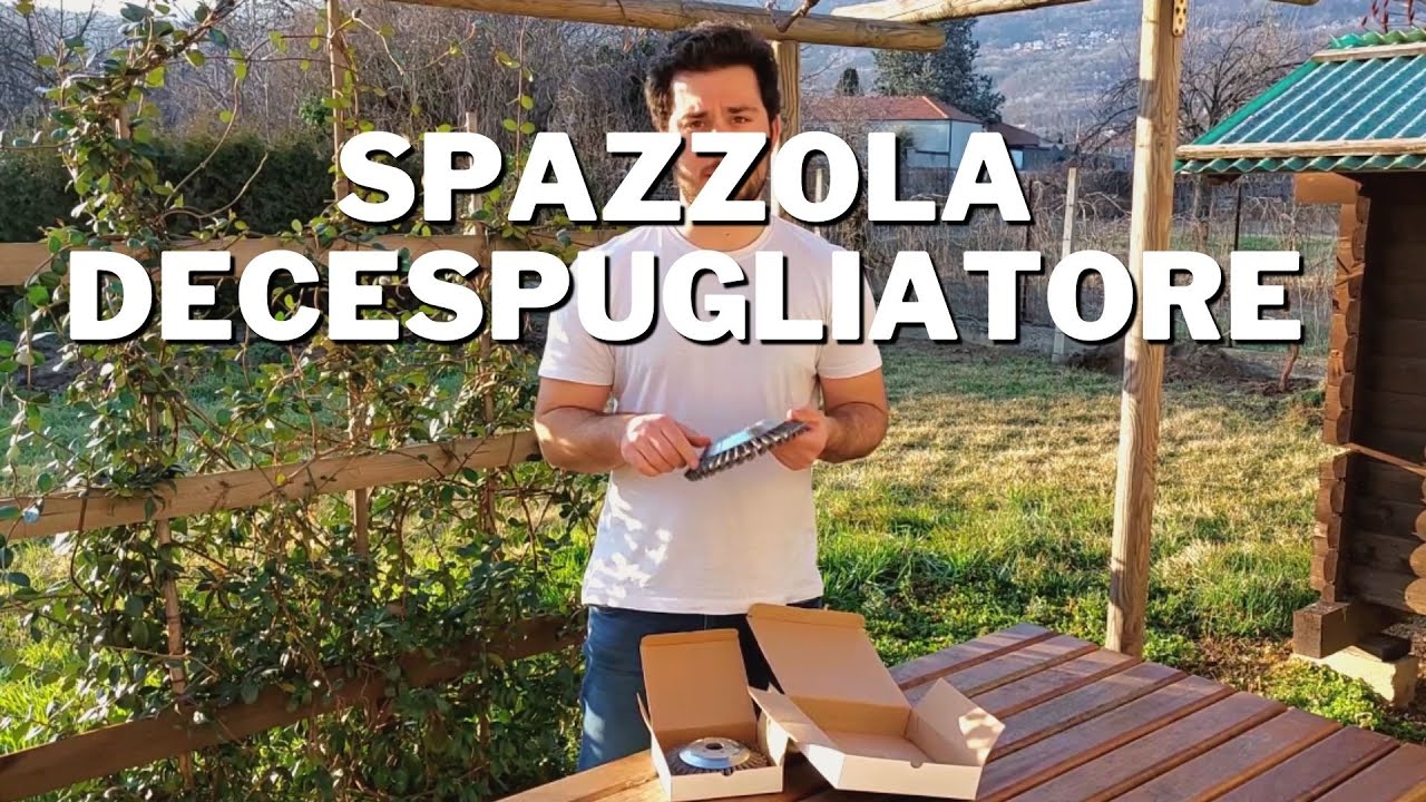 Provo la SPAZZOLA per DECESPUGLIATORE sugli autobloccanti