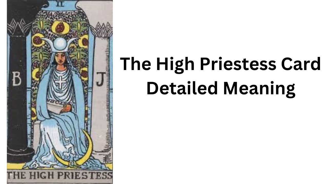 The High Priestess — Tarot Card Meaning || Major Arcana || Learn Tarot With Nidhi
