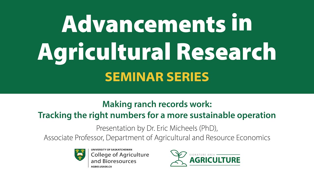 Advancements in Agricultural Research - Dr. Eric Micheels